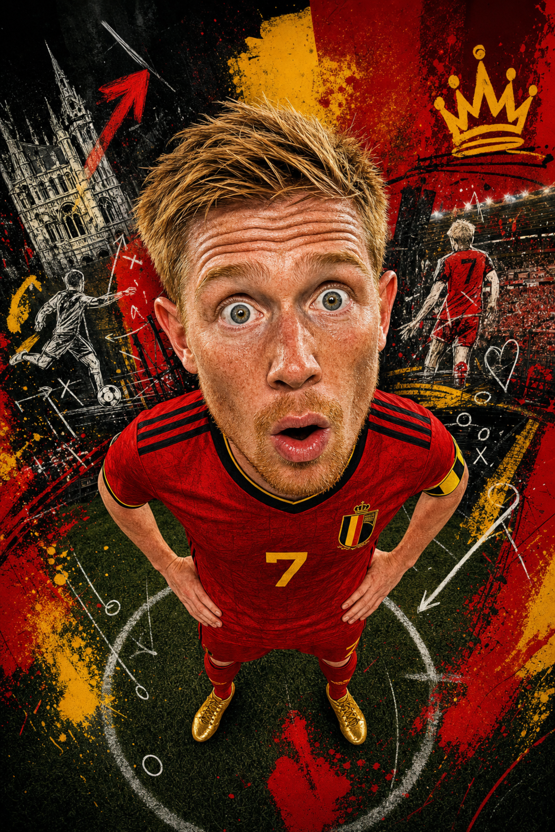 Ultra-detailed caricature sports portrai