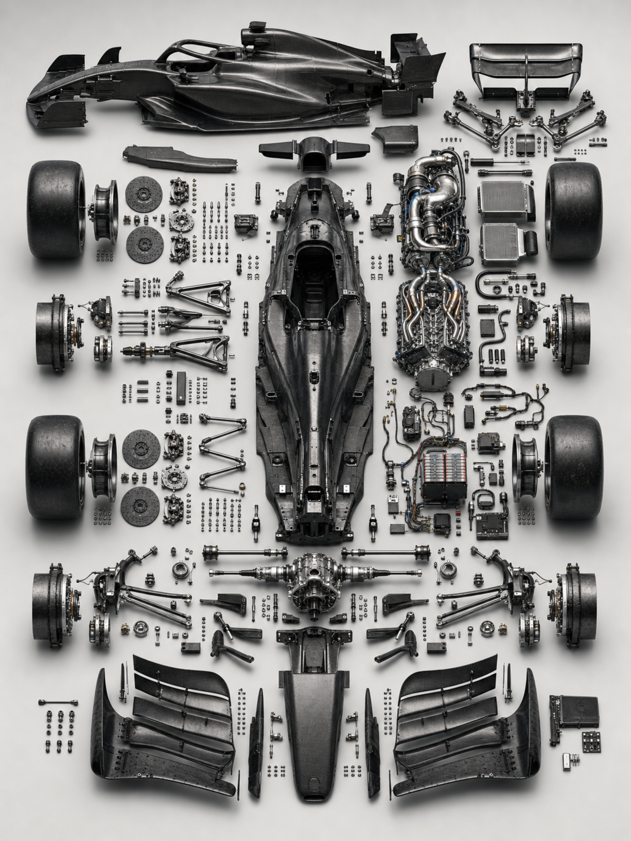 Place the primary chassis or structural 