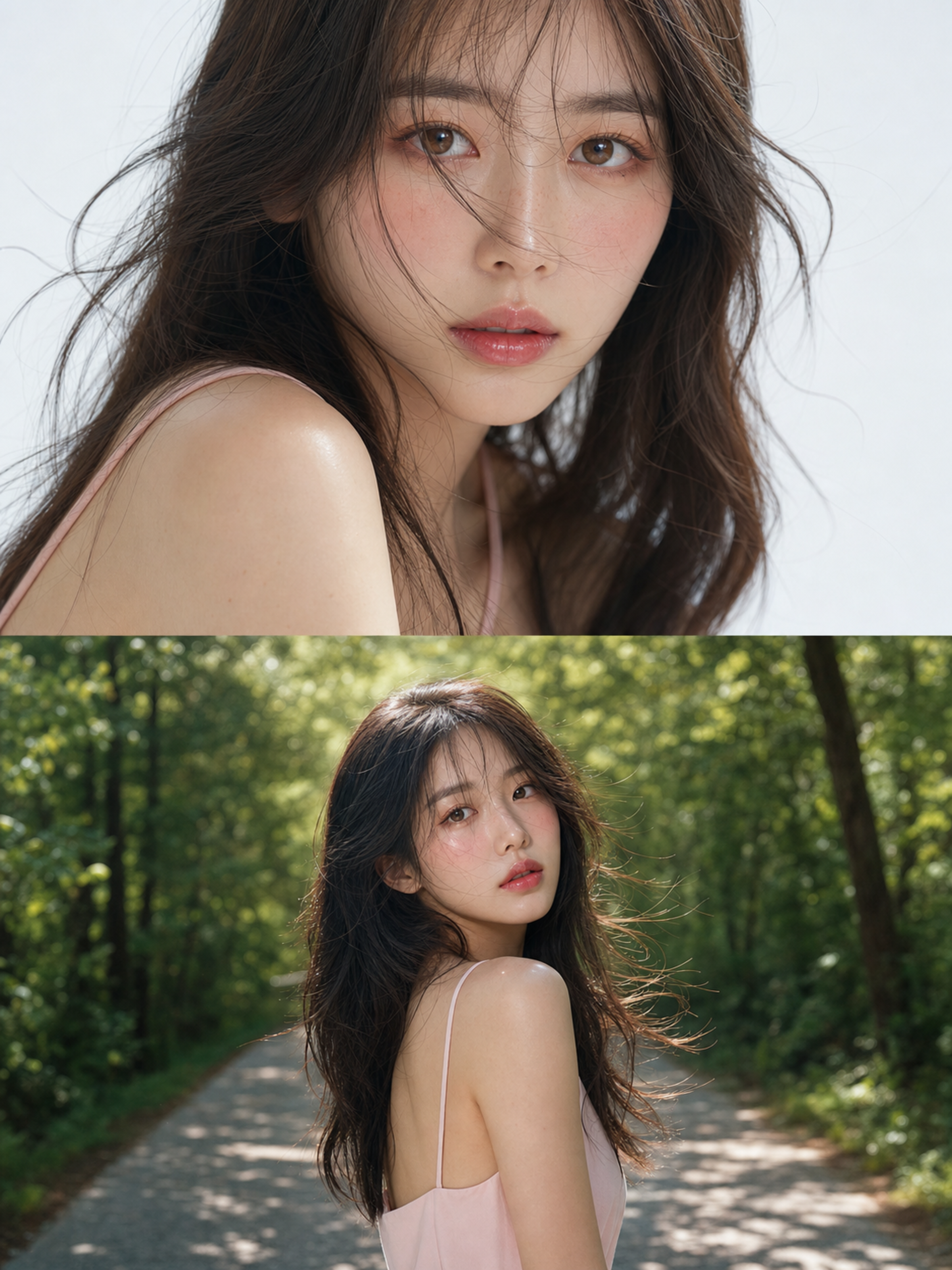 Ultra-realistic cinematic beauty portrai