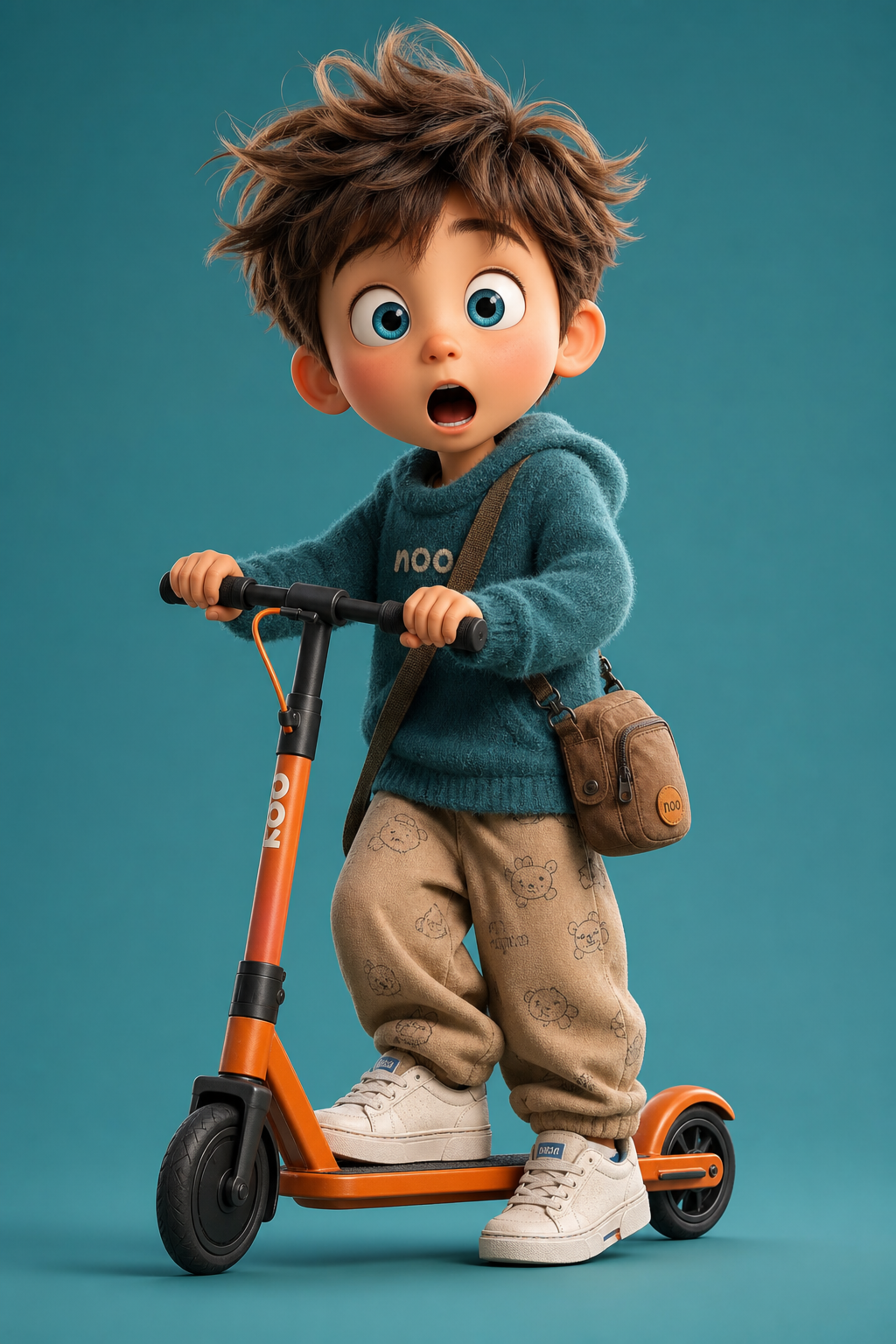 3D Pixar-style animated child character,